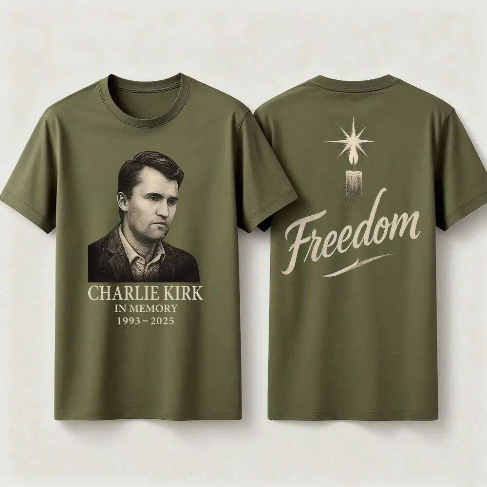 Kirk Freedom TShirt Always Remember Charlie Shirt RIP 1993-2025 Memorial Clothing Patriot Mens Womens Tee Tops C260228 - view 7