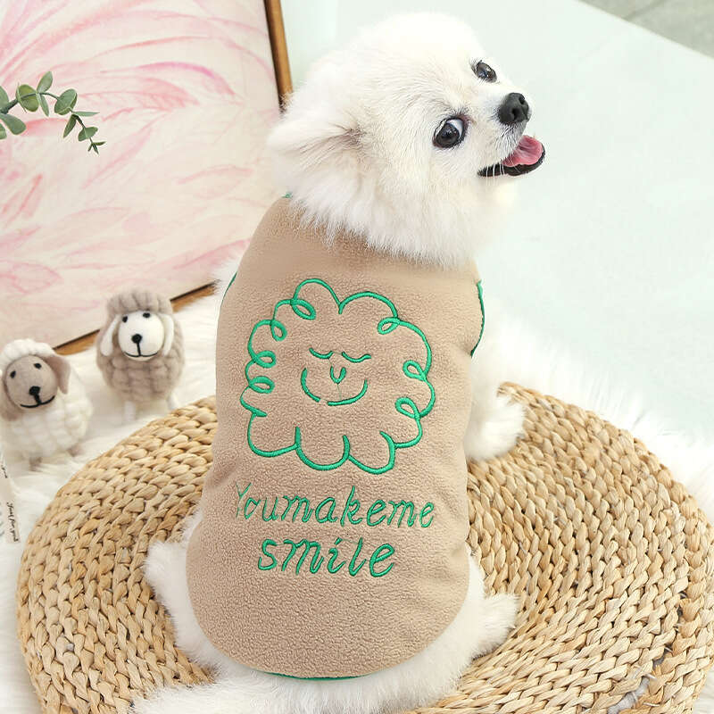 Famous brand Autumn winter warm pet clothes for cats Teddy Bichon Pomeranian small dogs and puppies cat supplies dog vests manufacturer pupakaIK