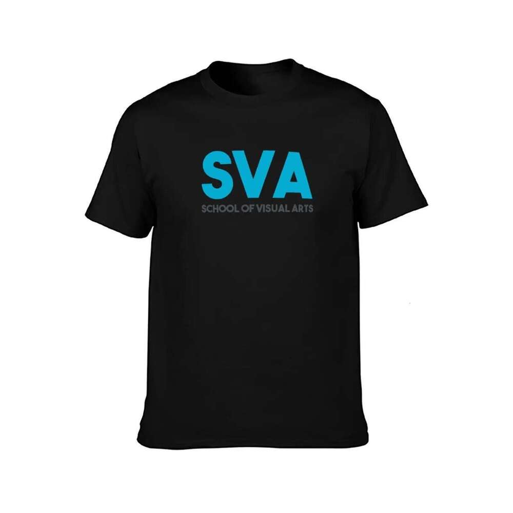 SVA School of Visual Arts T-Shirt hippie clothes graphic tees blue archive Blouse t shirt men 100 cotton C260228 - view 3