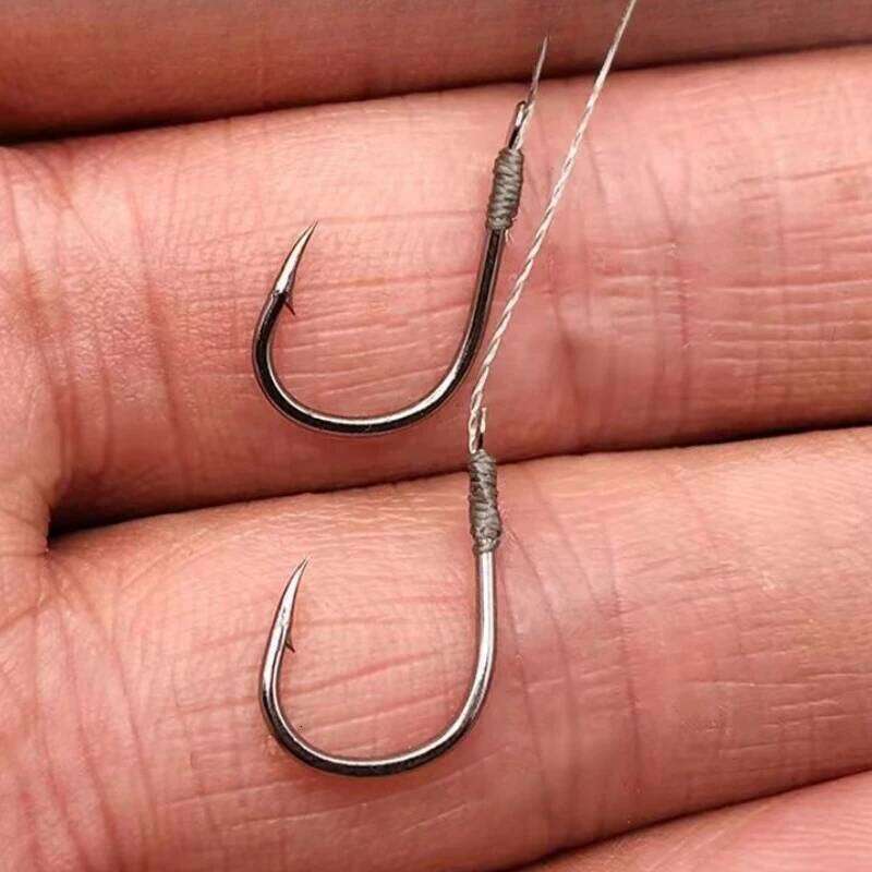 50PCS Small Size With PE Line 3#-8# Pre Tied Hooks String Sub-line Hook for Carp Fishing Z260228