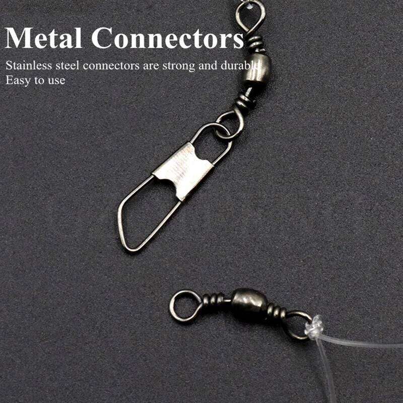 ZYZ Two-toned Fishing Sabiki Fish Skin String 12# 14# 16# 18# 20# 22# 1Set 6 Hooks With Luminous Bead Barbed Hook Z260228