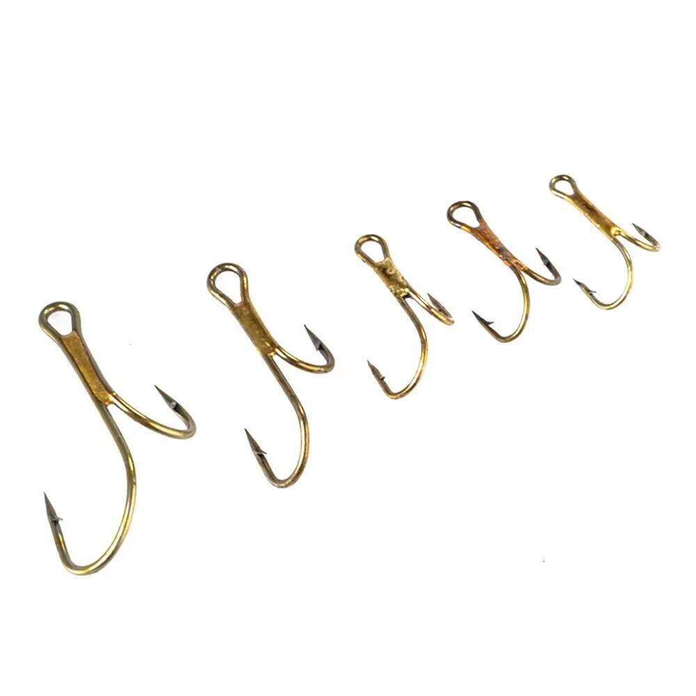 NGB 20PCS High Carbon Steel Double With Eye 1# 2# 4# 6# 8# Barbed Worm Lure Hook Fishing Accessories Z260228