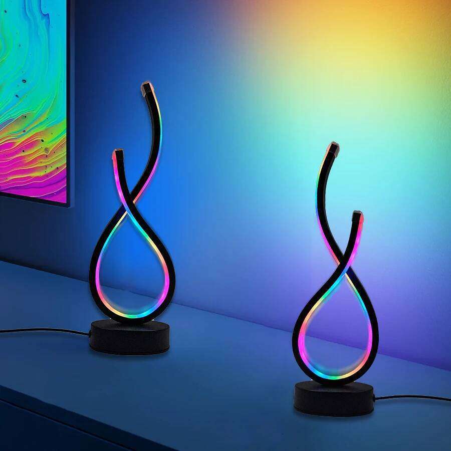 Modern LED Desk Lamp with USB Power, Adjustable Lighting, and Button Control Z260227