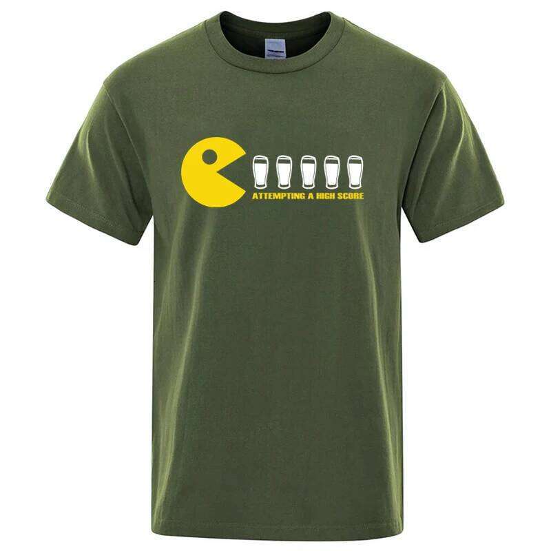Summer Men's High Quality 100% Cotton Funny Design Printing Casual Loose O-neck for Men Short Sleeve T-shirt Male Tops C260228 - view 5