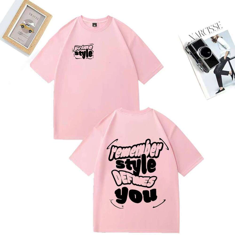 Remember style defines you Printed T-shirt Men women's Hip Hop oversized t-shirts High Quality short sleeve 100% Cotton clothing C260228 - view 7