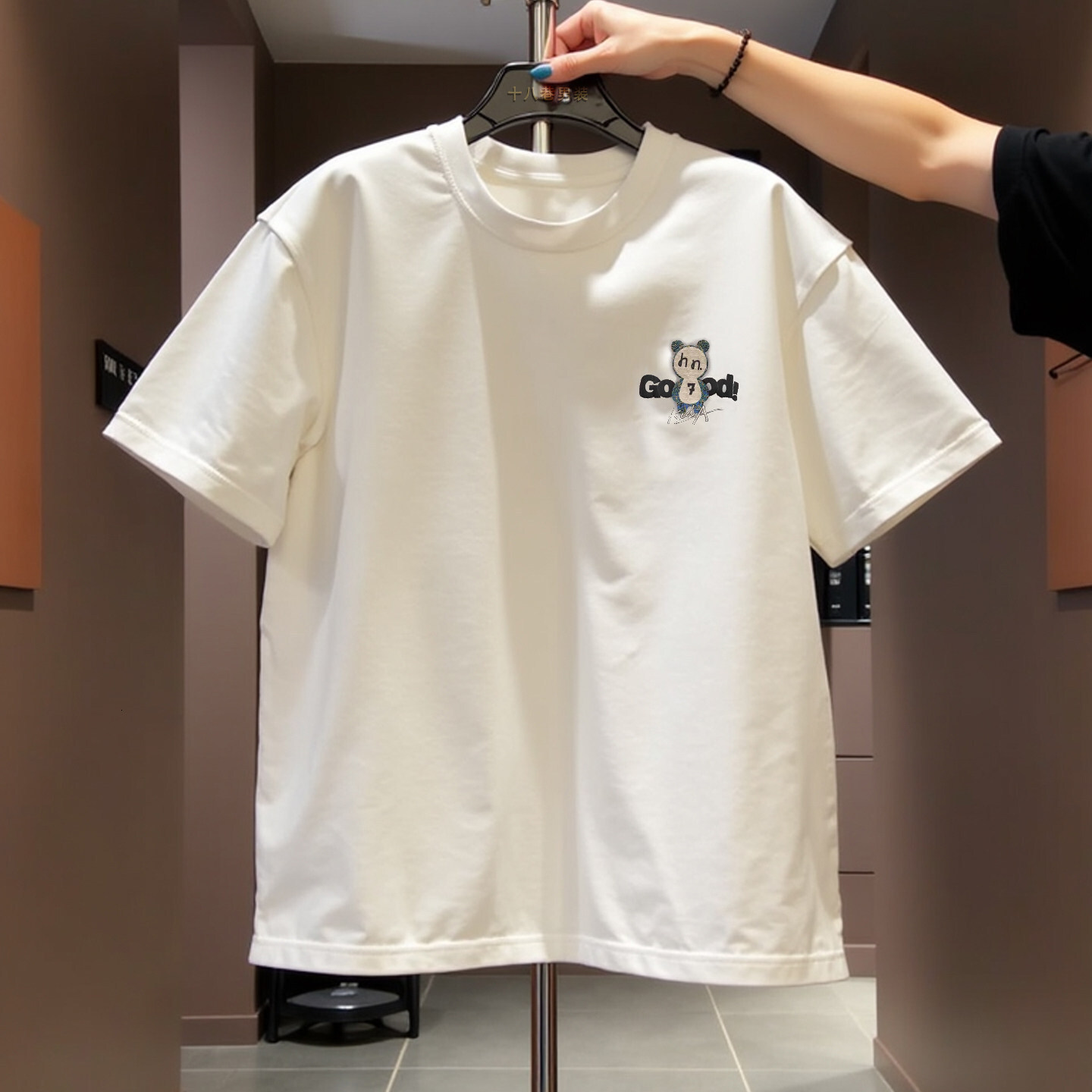 Luxury Brand Designer Clothes 100% Pure Cotton Plus-Size Short-Sleeve T-Shirt For Men And Women, 2026 New Summer Trendy American-Style Loose Top, Ins