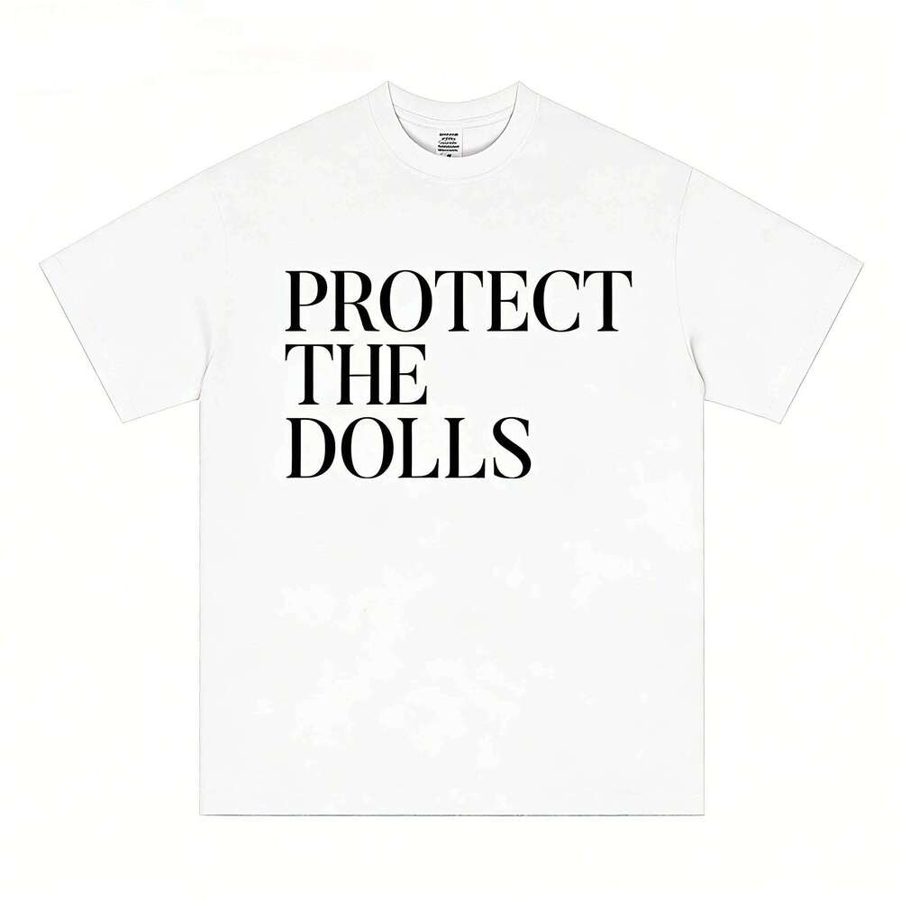2026 Spring/Summer Pedro Pascal "Protect The Dolls" Design Men's and Women's Fashion Retro T-Shirt C260228 - view 3