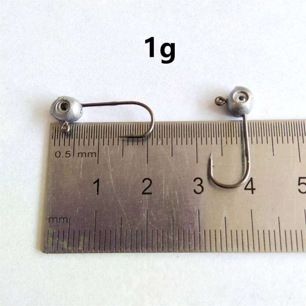 Swolfy 20pcs New Ajing Hooks With Eyes Jig Head Rockfish Lure Bait Fishing Accessories Z260228