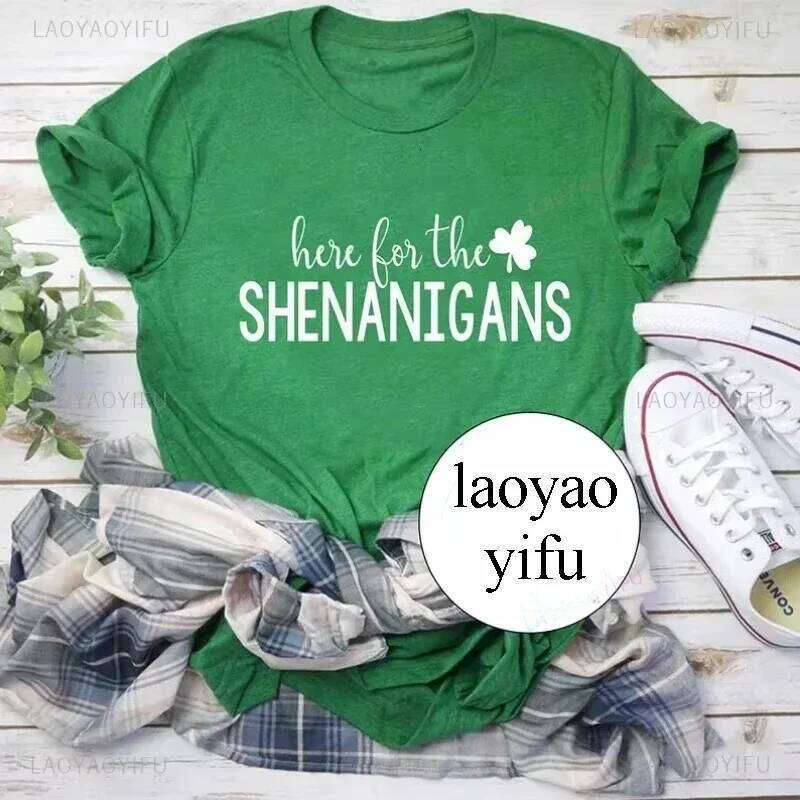 Patrick Was A I Ain't Men Cotton St.Patrick's Lucky Irish T-Shirt Vintage Saint Patrick's Day Graphic T Shirts C260228 - view 4