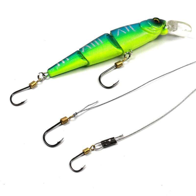 Bimoo 10pcs Rotating Fish Hook with Swivel High Carbon Steel Sharp Barbed for Bait Lure Carp Fishing Hooks Z260228