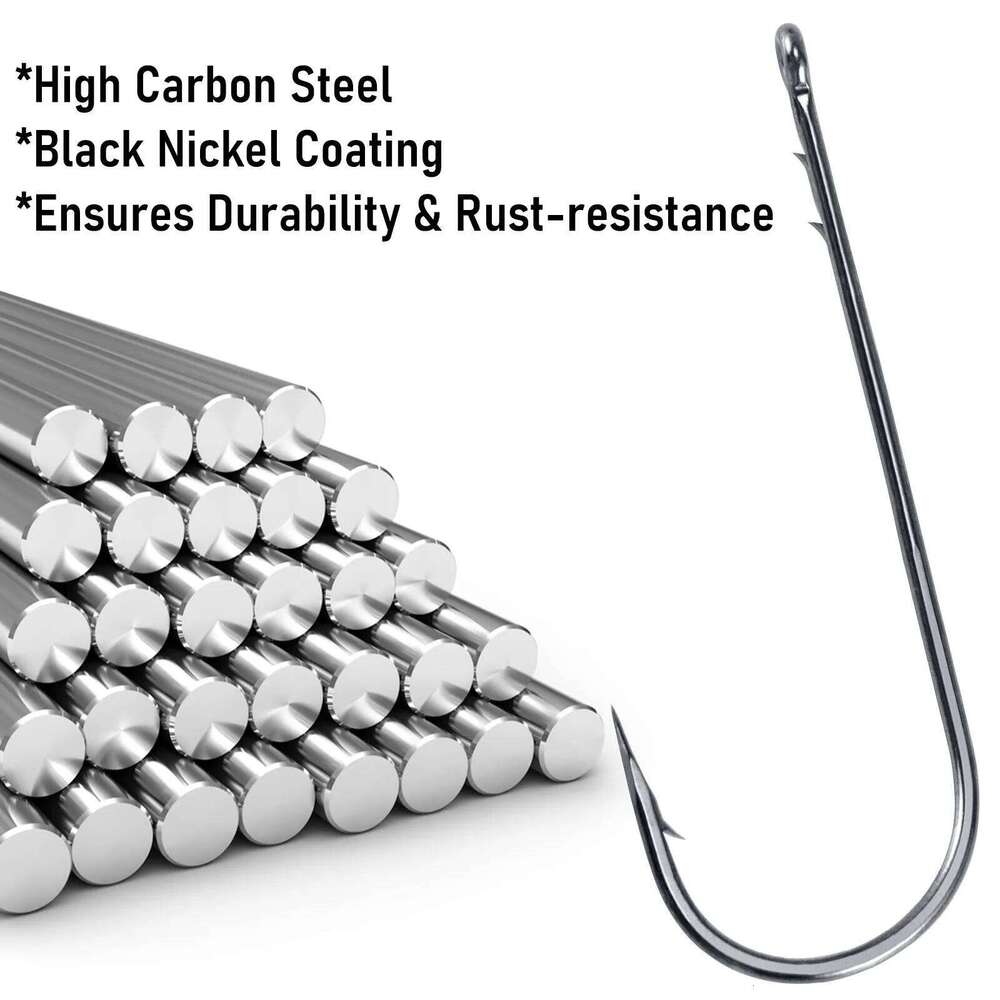 20pcs Worm Long Shank Fishing Baitholder Hook Inline Bass Hooks for Soft Bait Swimbaits Texas Rig Z260228