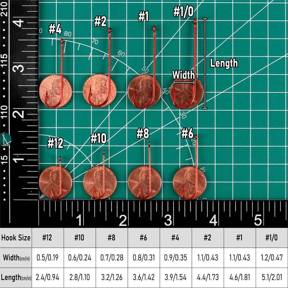 50/100pcs Aberdeen Extra Long Shank Hook Red Fishing Offset Freshwater Live Bait Hooks Catfish Bass Pike Z260228