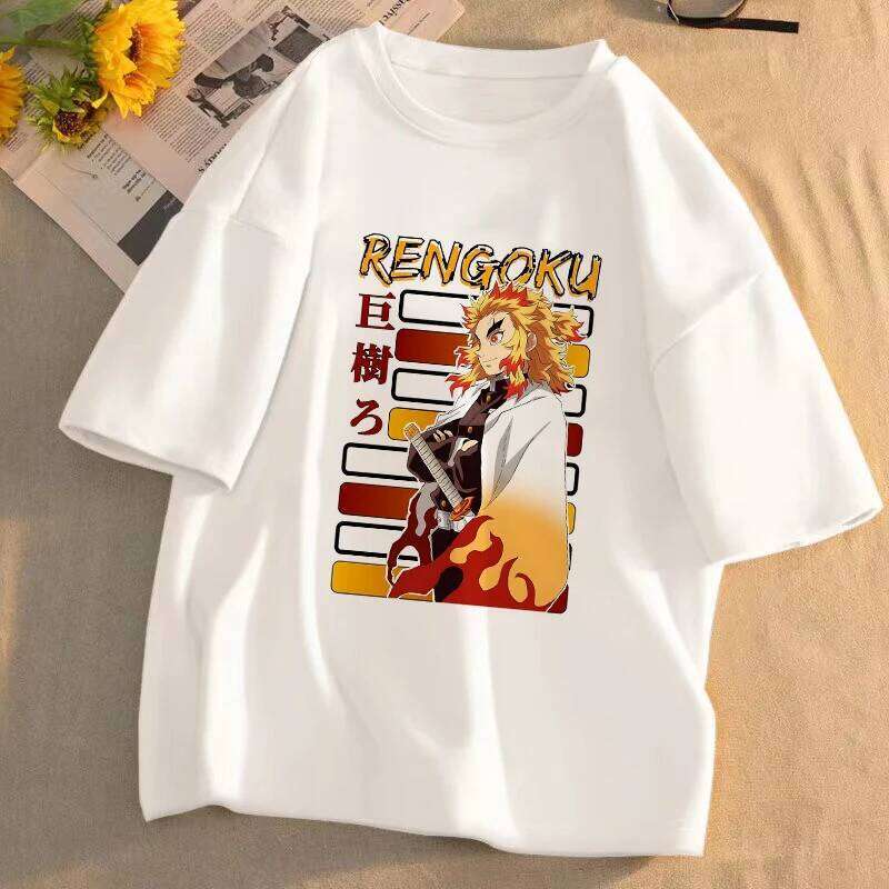 Demon Slayer T-Shirt Kimetsu No Yaiba Unisex Graphic Tee Summer Short Sleeve Casual Cartoon Top Streetwear Anime Gift C260228 - view 3