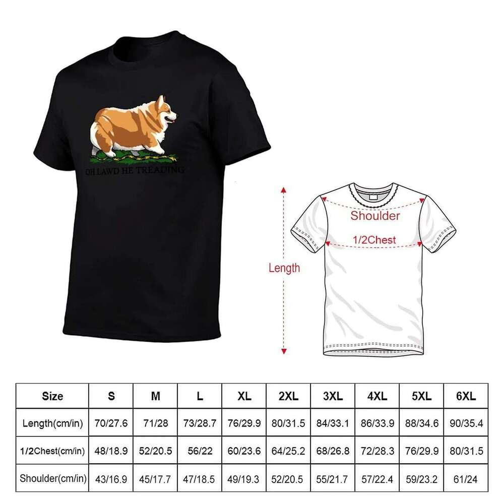 Corgi Treading Oh graphic Dog He t funny shirts T-Shirt for man mens 100% cotton Lawd C260228 - view 6