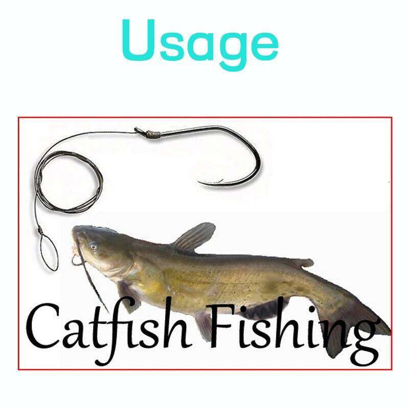 20PCS High Carbon Steel hook Barbed Catfish Fishing Hooks 3/0 2/0 1/0 6 8 V Shape Hook Z260228