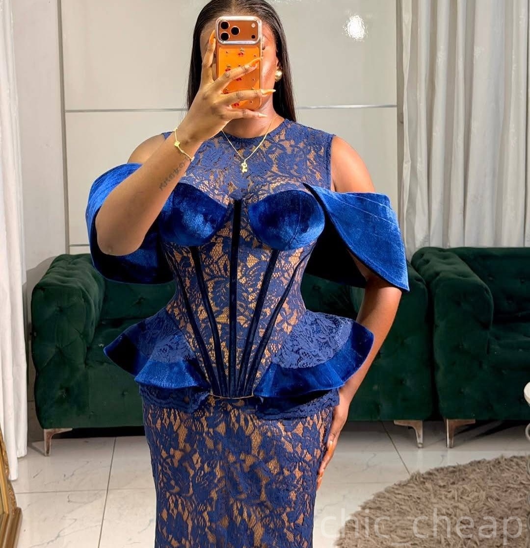 2026 Plus Size Royal Blue Sheath Mother Of Bride Dresses Illusion Lace Evening Party Mama's Dress 50's Birthday Wedding Guest Groom Mother&#