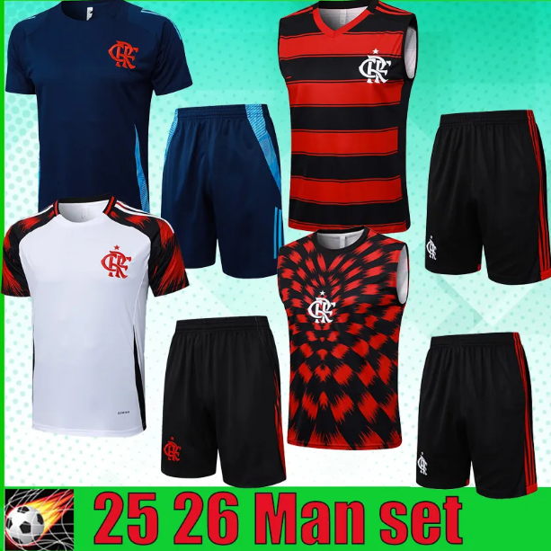 Flamengo 25 26 27 Soccer Jerseys 2025 DE ARRASCAETA E.RIBEIRO GABI training suit Training shirt man set football kit