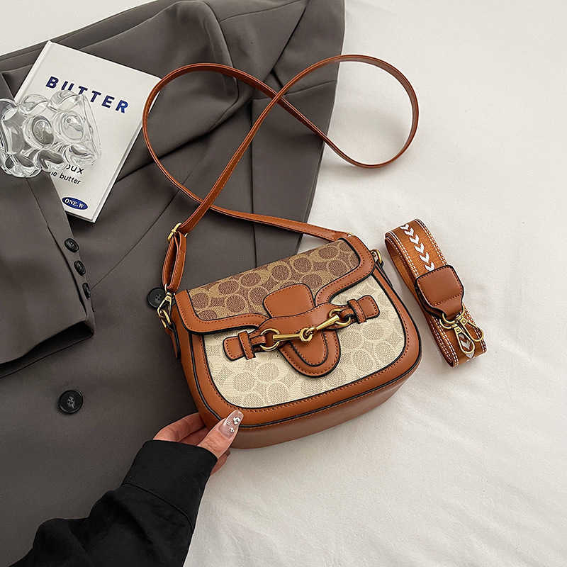 2025 Hottest High - End Womens Retro Saddle Bag - Fashion - Printed Small Square Versatile Shoulder Crossbody StyleXJ260228