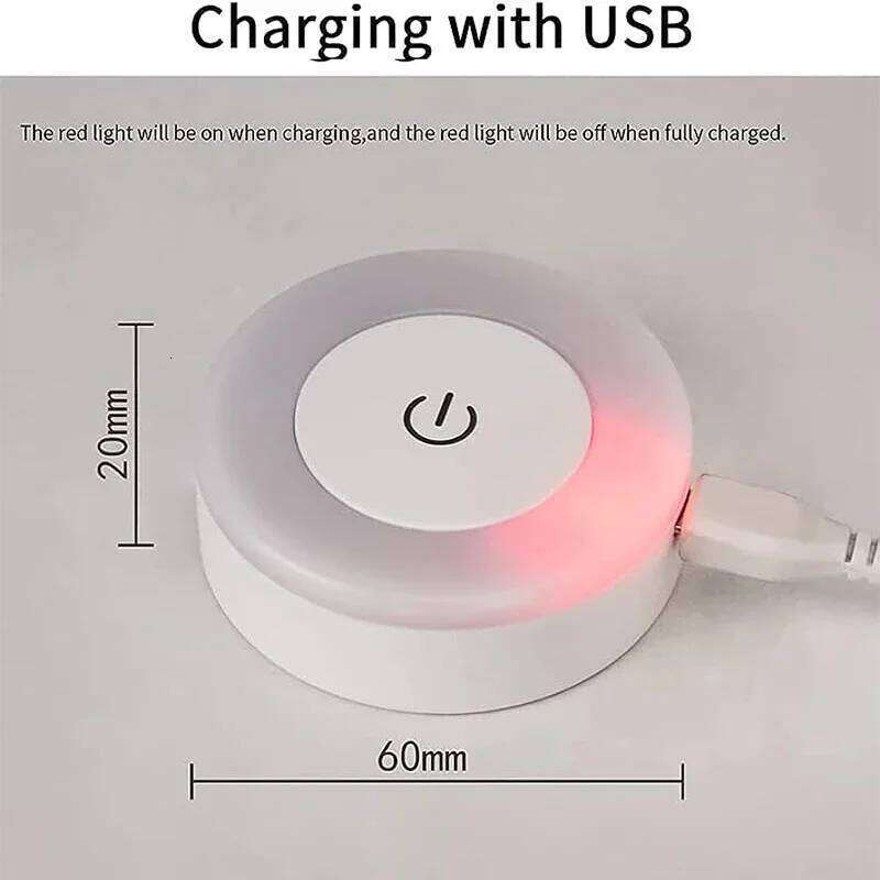 Led Portable USB Rechargeable Night Light for Living Room and Bedroom Lighting. Lamps Lamp Home Decorations Decor Lights Z260227