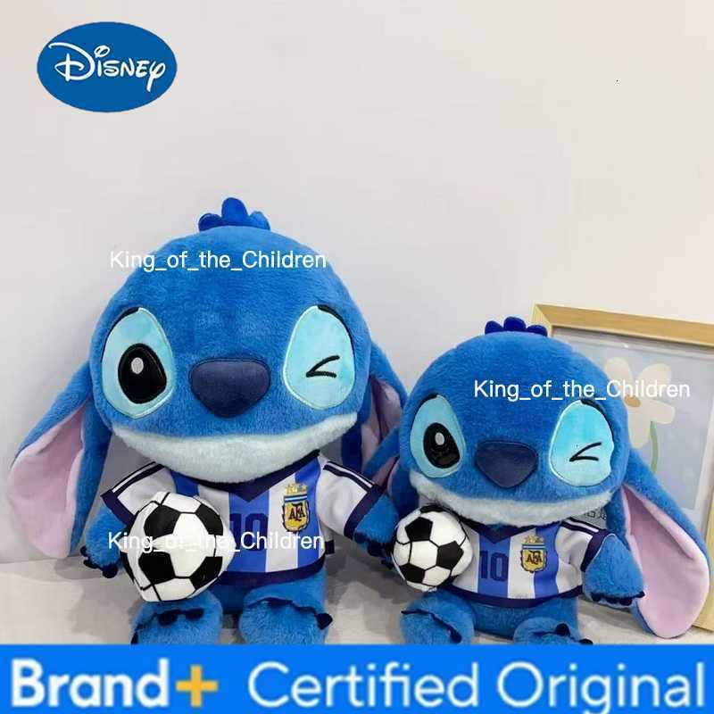 Disney 2026 Stitch Stuffed Plush Cartoon Stuffed Plush Dolls Anime football star Plush Toys Kawaii Pillow Kids Birthday Christmas Gift H260228