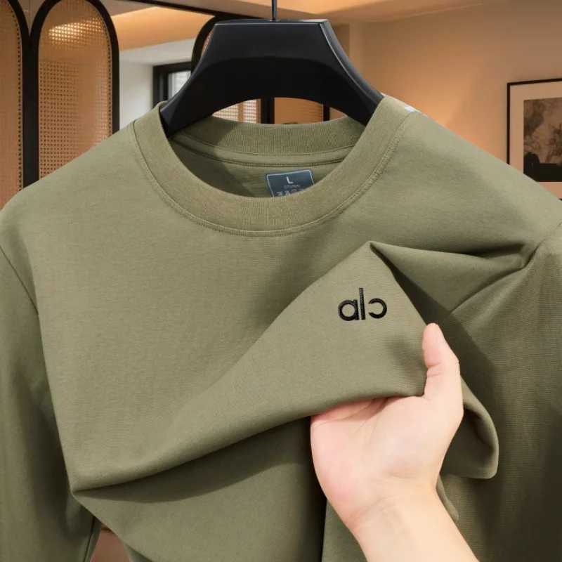 High-End Men's Fashion T-Shirt Exquisite Letter Badge Zipper Decor Comfort Casual Long Sleeve TopT260228