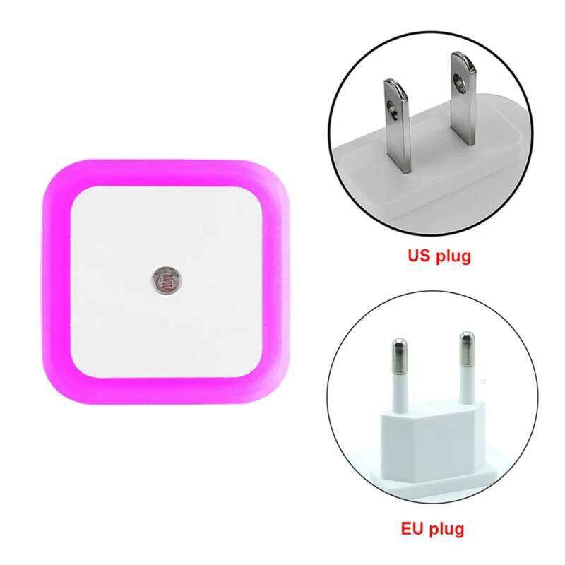 Wireless LED Night Light Sensor Mini EU Plug Nightlights Lamp For Children Room Bedroom Decoration Lighting Z260227
