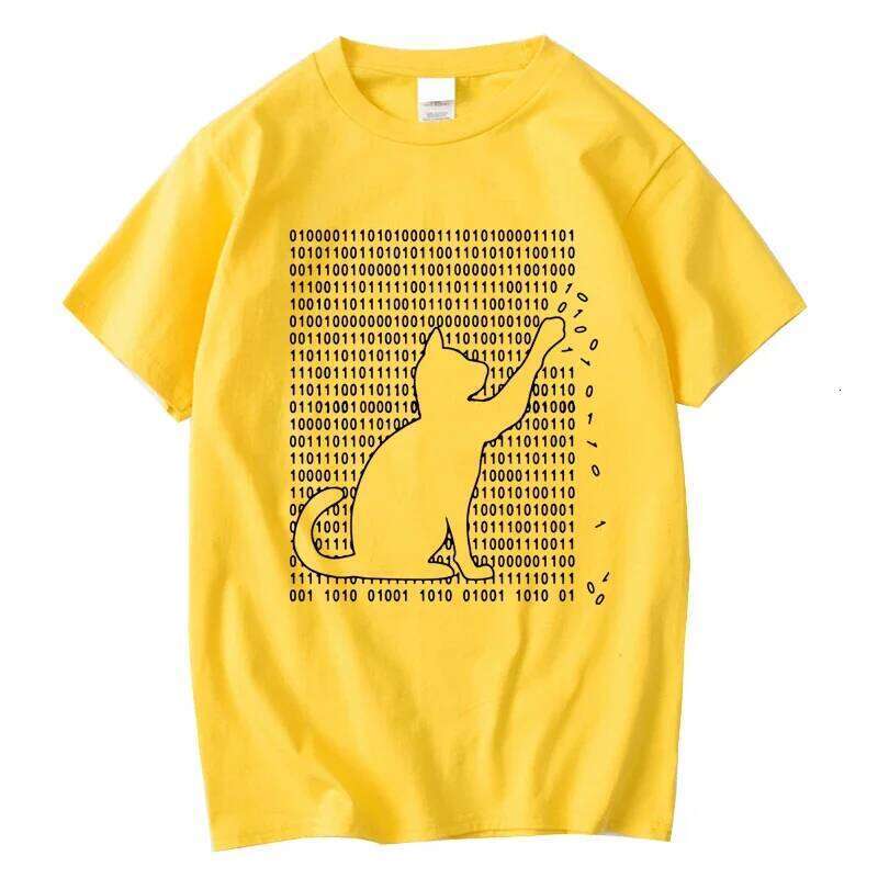 Men's High Quality T-shirt 100% Cotton Funny Cool Cat Design Print Summer Loose Short Sleeve for Men T-Shirt Male Tops Tees C260228 - view 6