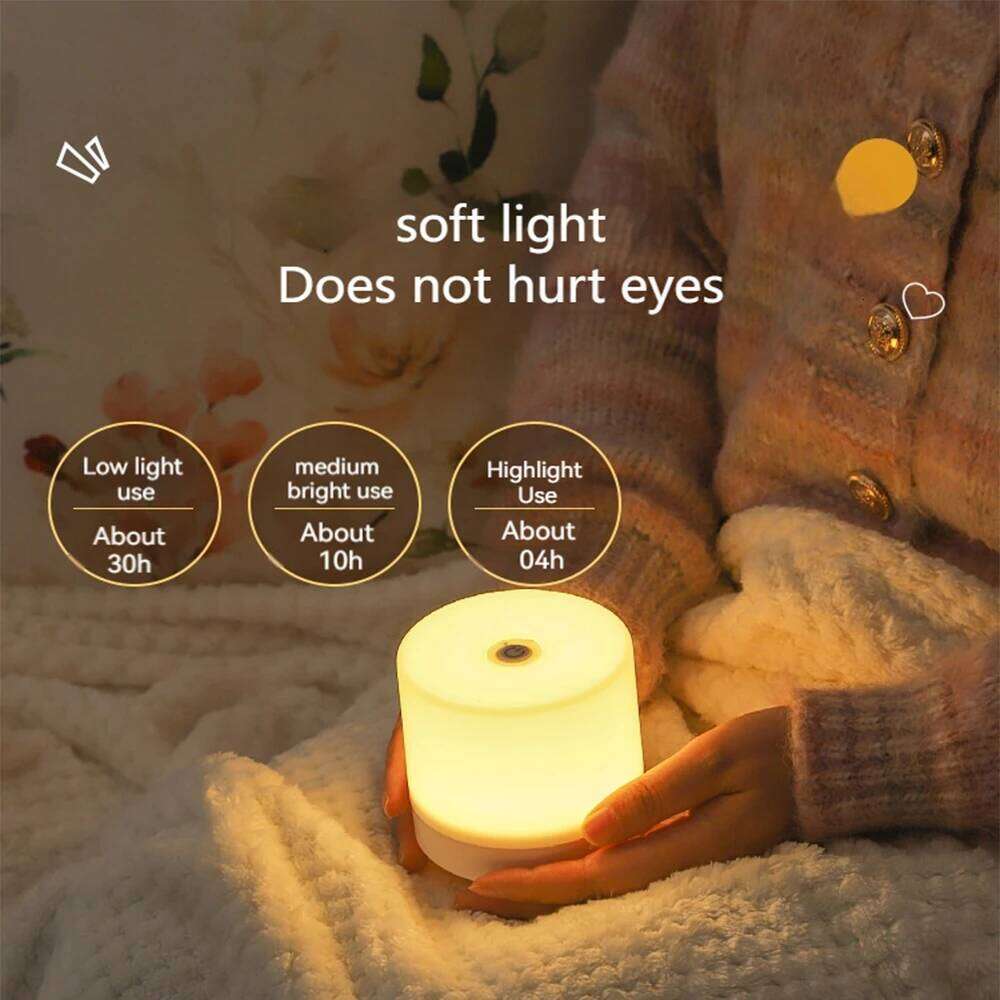 Touch Bedside 3 Modes Dimmable Eye Protection Portable LED Table USB Plug Student Reading Book Lamp Night Light Z260227