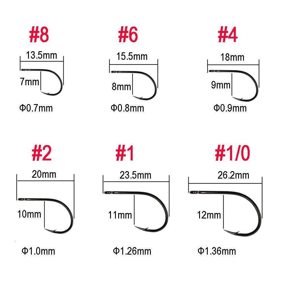 ICERIO 30pcs Big 2X Strength Hook For Tying Tarpon Fly Saltwater Fishing Streamer Flies Game Changers 8~#6/0 Z260228