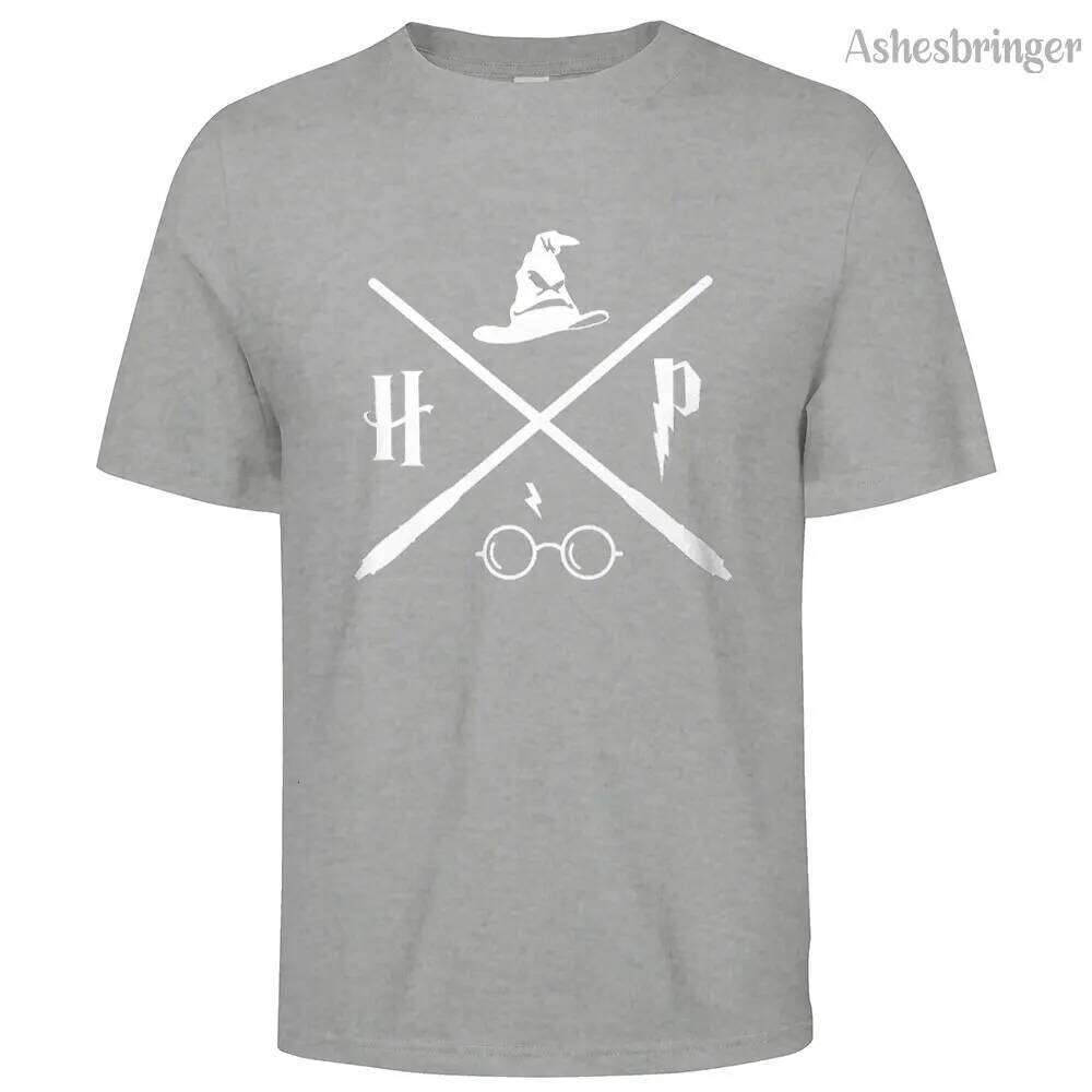 Men's Cotton Wizard Potter Glasses Move Symbol Graphic T Shirt on Unisex Street Casual Style Tee for Men and Women C260228 - view 3