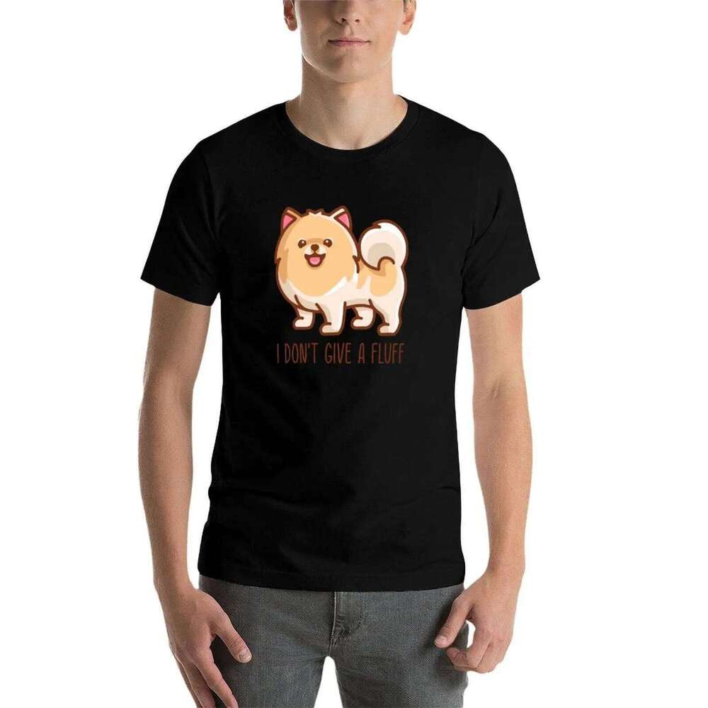 Pomeranian fluff men T-Shirt man Cute anime oversize for shirts t a give don't I Pom C260228 - view 4