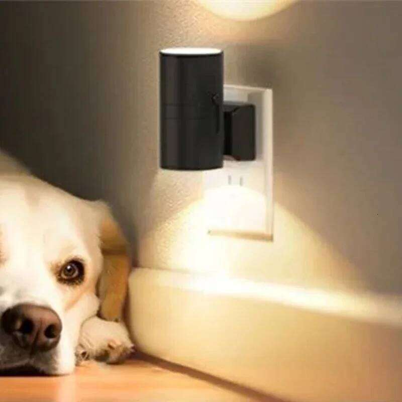 LED Light Plug in Dusk to Dawn Sensor Adjustable Brightness Dimmable Night Lights for Kitchen Hallway Bedroom Stairs Z260227