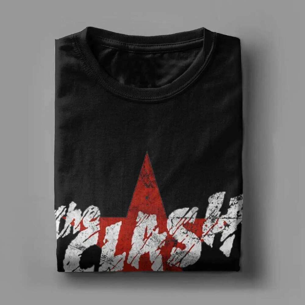 Vintage The Red Star Clash T-Shirt Men Round Neck 100% Cotton T Short Sleeve Tee Shirt Gift Idea Tops C260228 - view 6
