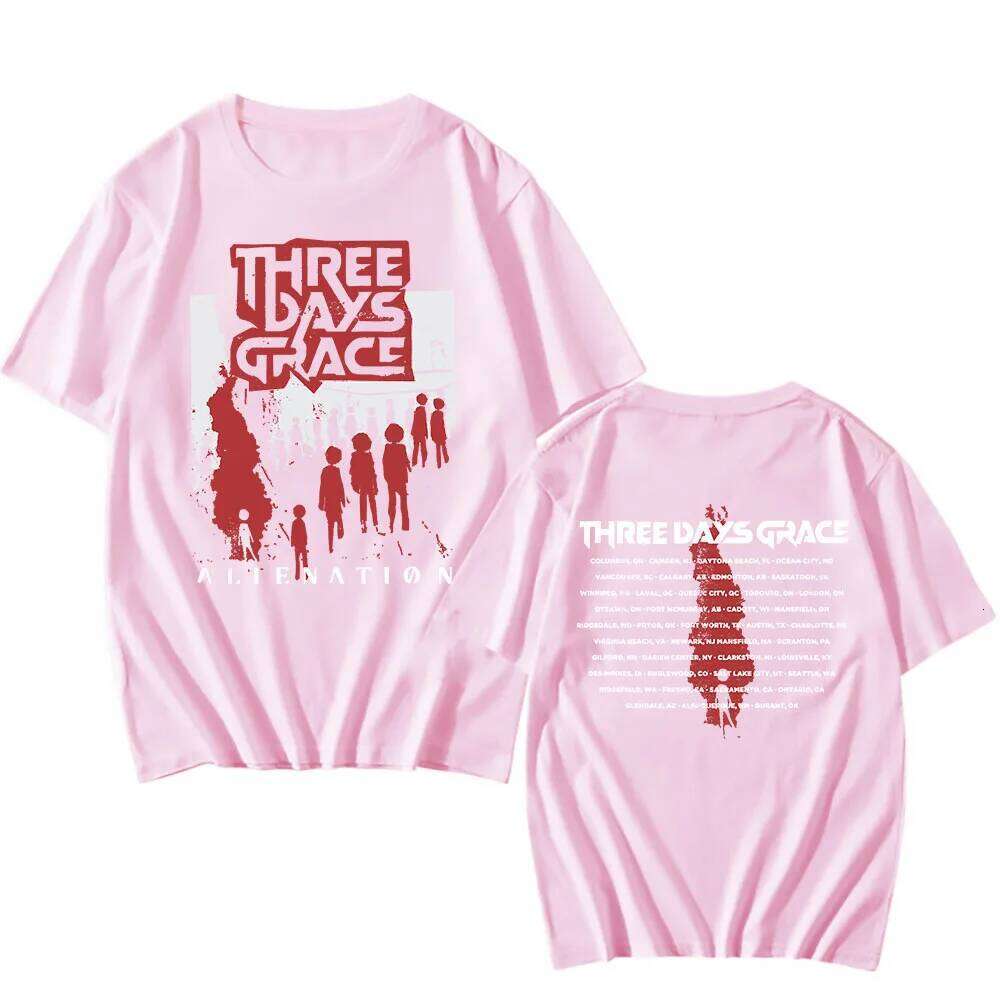 ALIENATION 2025 TOUR TEE THREE DAYS GRACE Printing Tshirts Cotton Fashion Short Sleeve T-shirt Unisex Streetwear Men Women Shirt C260228 - view 6