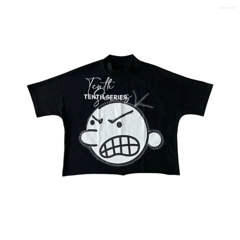 Men's T Shirts Streetwear Black Shirt Men Women Harajuku Hip Hop Number 003 Graphic Patch Oversized Goth Cotton Short Sleeve Tops