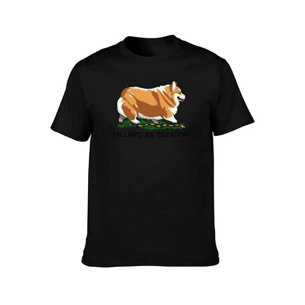 Corgi Treading Oh graphic Dog He t funny shirts T-Shirt for man mens 100% cotton Lawd C260228 - view 3
