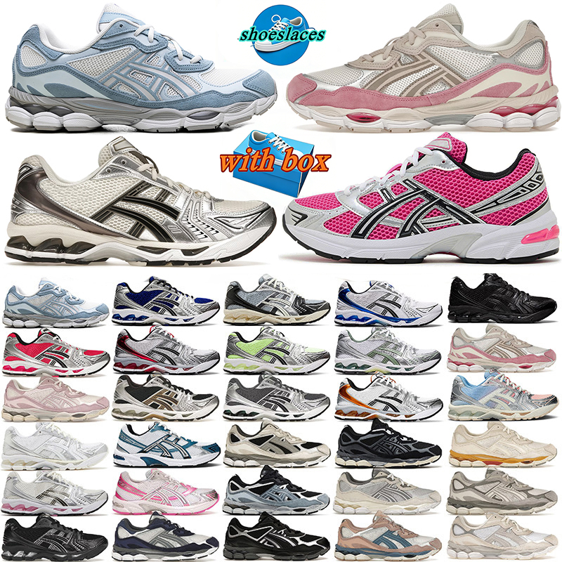 free shipping with box classics running shoes for men women designer sneakers asicsshoesgels nyc gel triple black white silver mens womens outdoor sports trainers