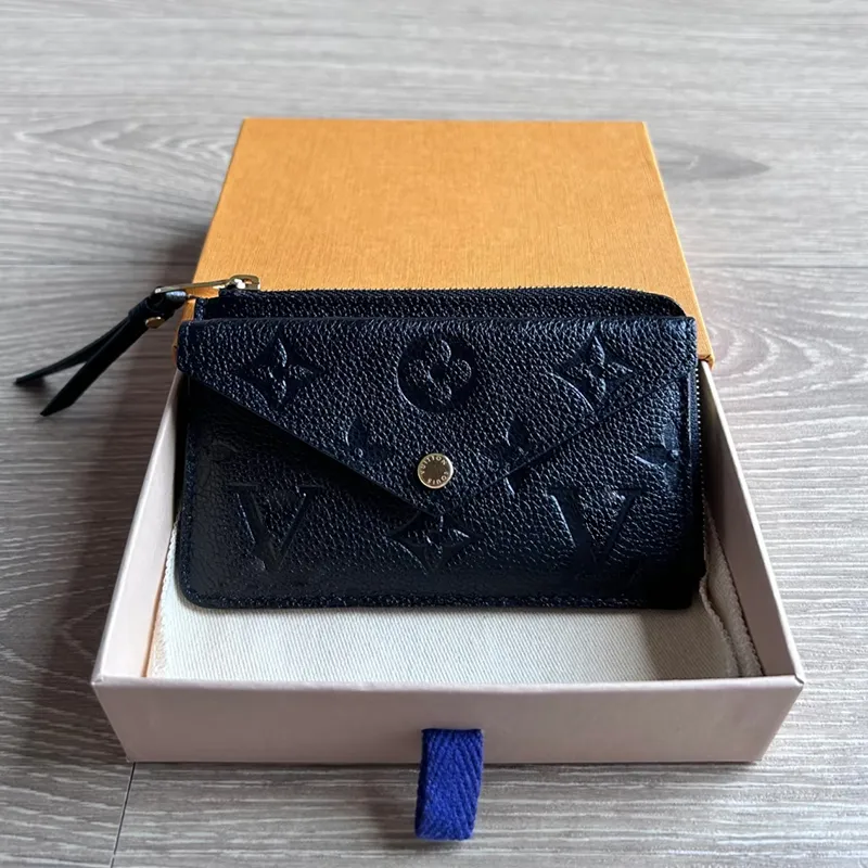 Designer Bag luxury bag tote bag 10A WALLET CARD HOLDER RECTO VERSO leather Fashion Womens Mini Zippy Organizer Wallet Coin Purse bag Belt Charm Key Pouch with M69431