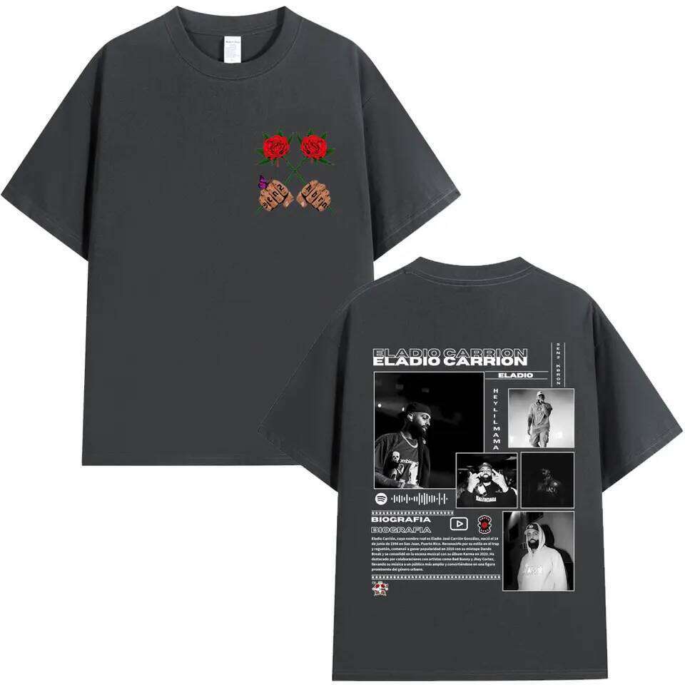 Rapper Eladio Carrion Graphic T-shirt Harajuku Fashion Hip Hop Short Sleeve Women Men Popular Oversized Cotton Y2k T Shirts Male C260228 - view 7