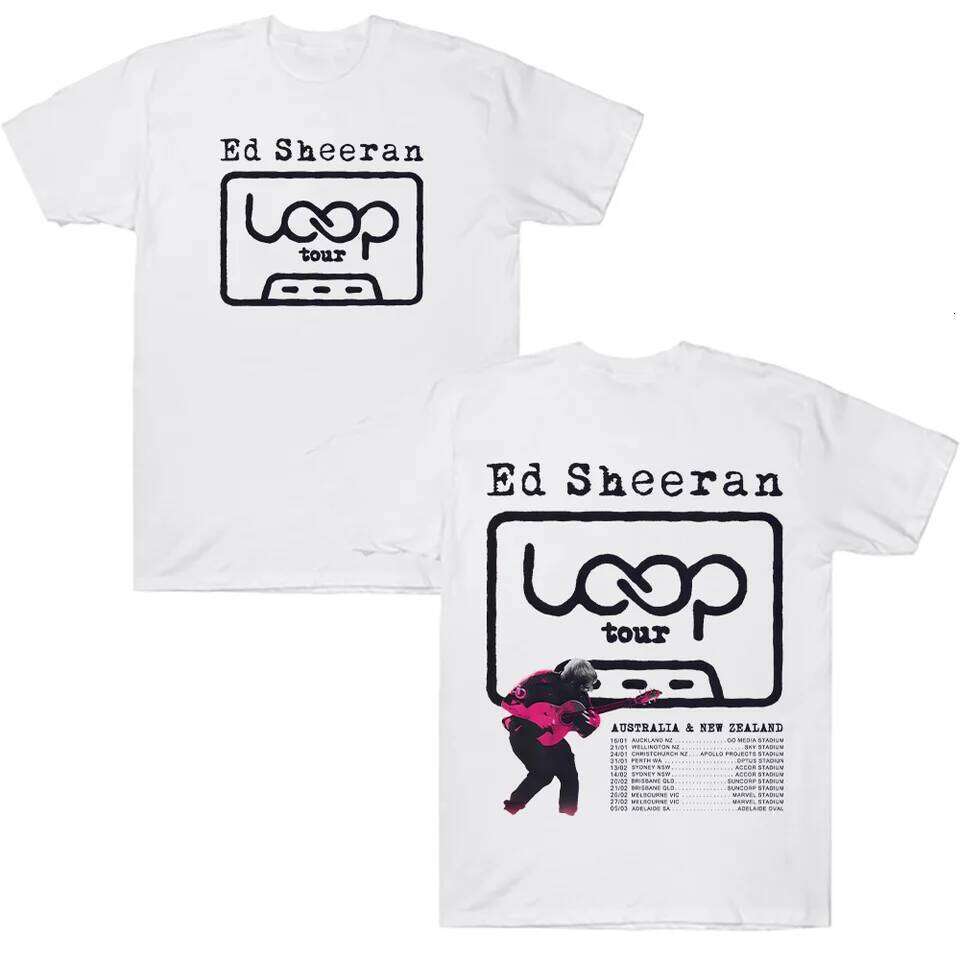 Ed Sheeran LOOP Tour T Shirts Cotton Men Women Summer T-shirts NEW Fashion Loose Unisex Streetwear Hip Hop Graphic Clothing Y2K C260228 - view 6