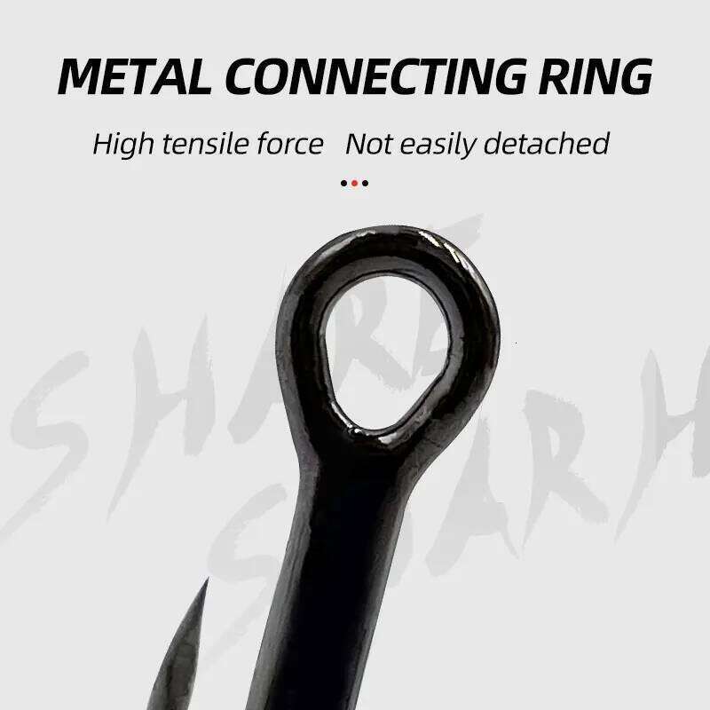 10 PCS 3X Strong Sea Fishing Triple Reinforced Blood Tank Sharp High Carbon Steel Saltwater Treble Hook Three Claw Hooks Z260228