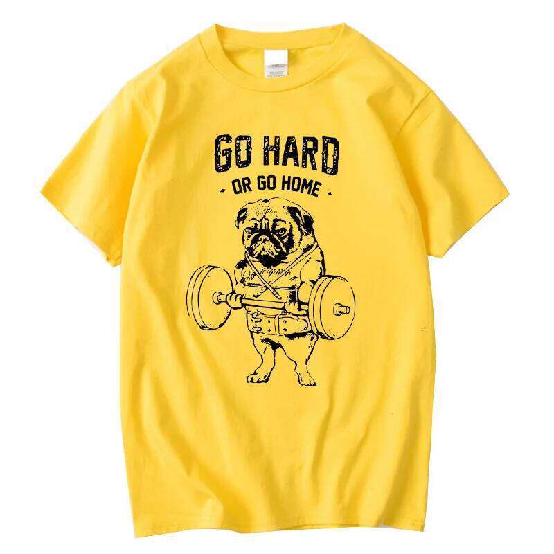 100% Cotton Pug Life Mens T Shirts Fashion Home Or Go Hard Tops Men Loose Male Tshirt Casual Summer C260228 - view 5