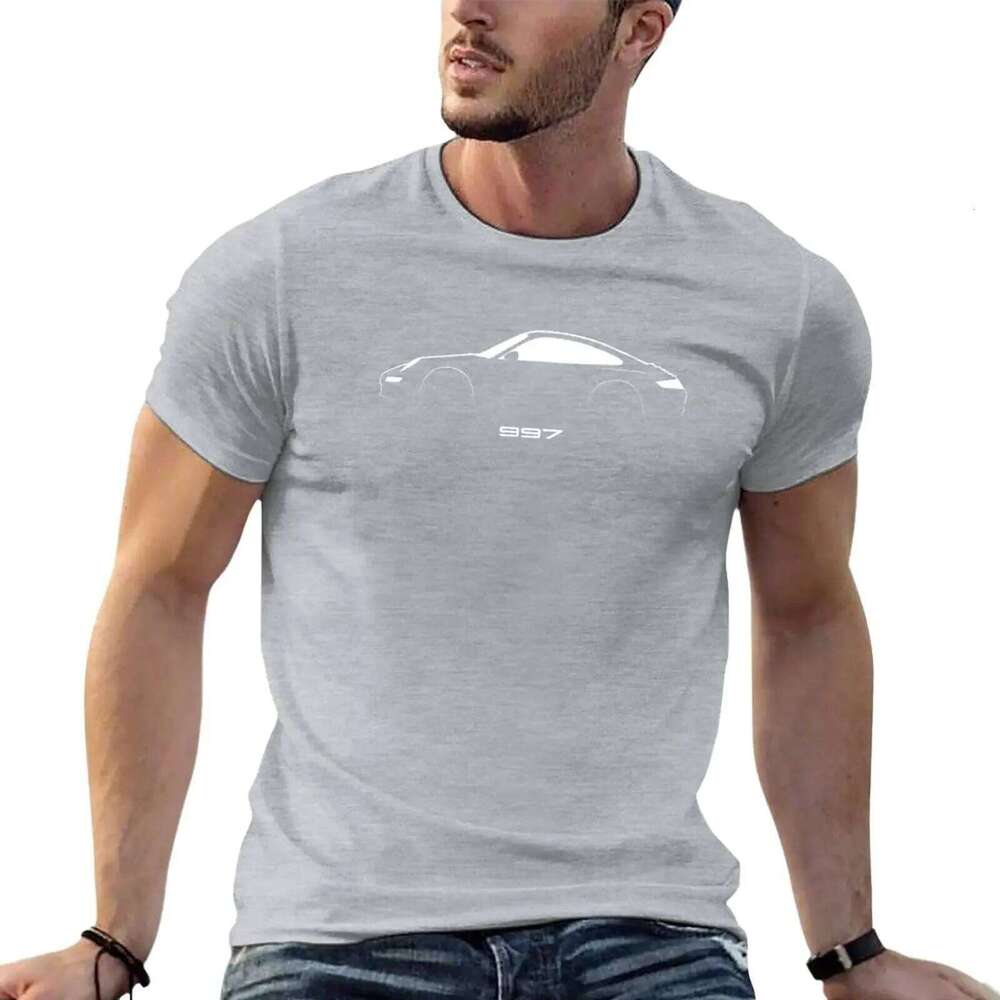 New 997 summer clothes Men's t-shirt brushstroke design T-Shirt men clothing harajuku oversized sweat shirt streetwear 2024 C260228 - view 4
