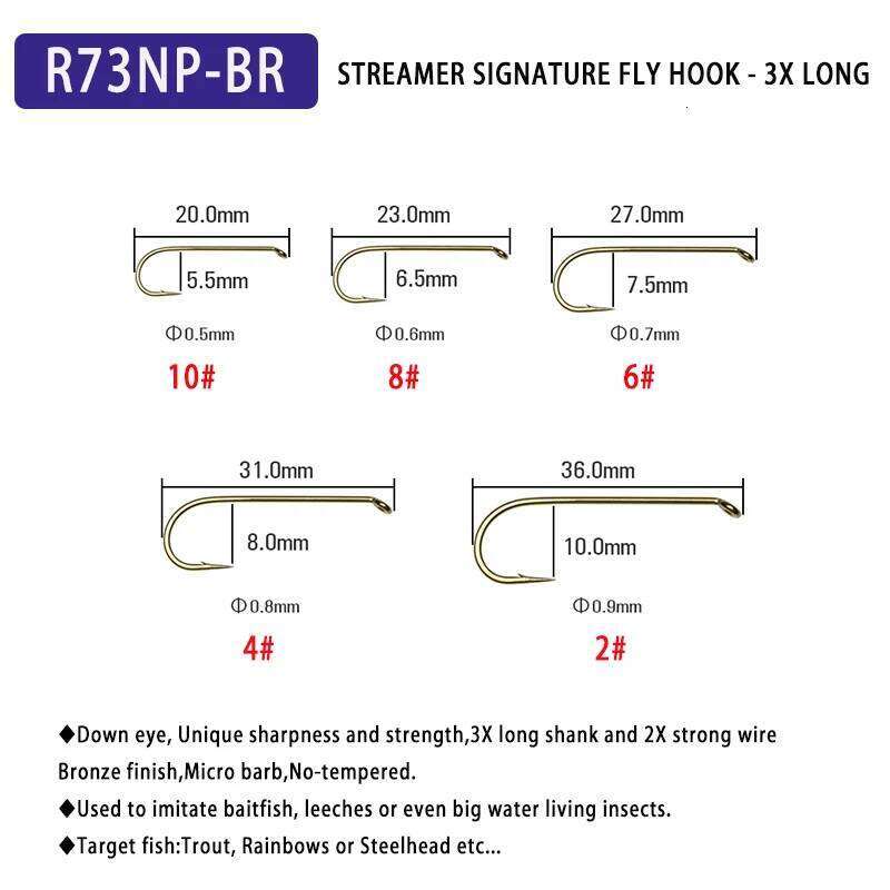 Mustad 30pcs Barbed Dry Or Wet Flies Nymph Shrimps Caddis Streamer Fly Tying Hook Saltwater Freshwater Fishing Z260228