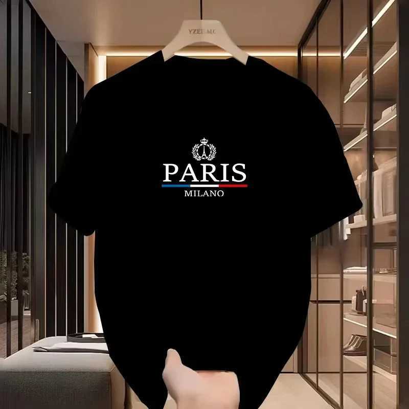 2026 European Parisian Style T-shirt, Harajuku Crew Neck Trendy Unisex Fashion TopT260228