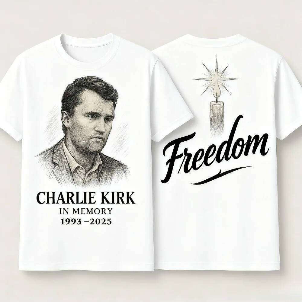 Kirk Freedom TShirt Always Remember Charlie Shirt RIP 1993-2025 Memorial Clothing Patriot Mens Womens Tee Tops C260228 - view 4