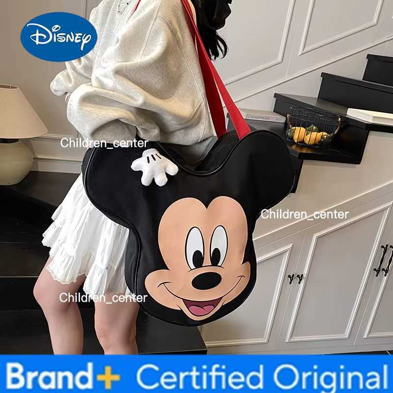 Disney In-Stock WomenS Handbag Fashion High Quality Canvas WomenS Shopping Bag Cartoon Large Capacity WomenS Shoulder Bag H260228