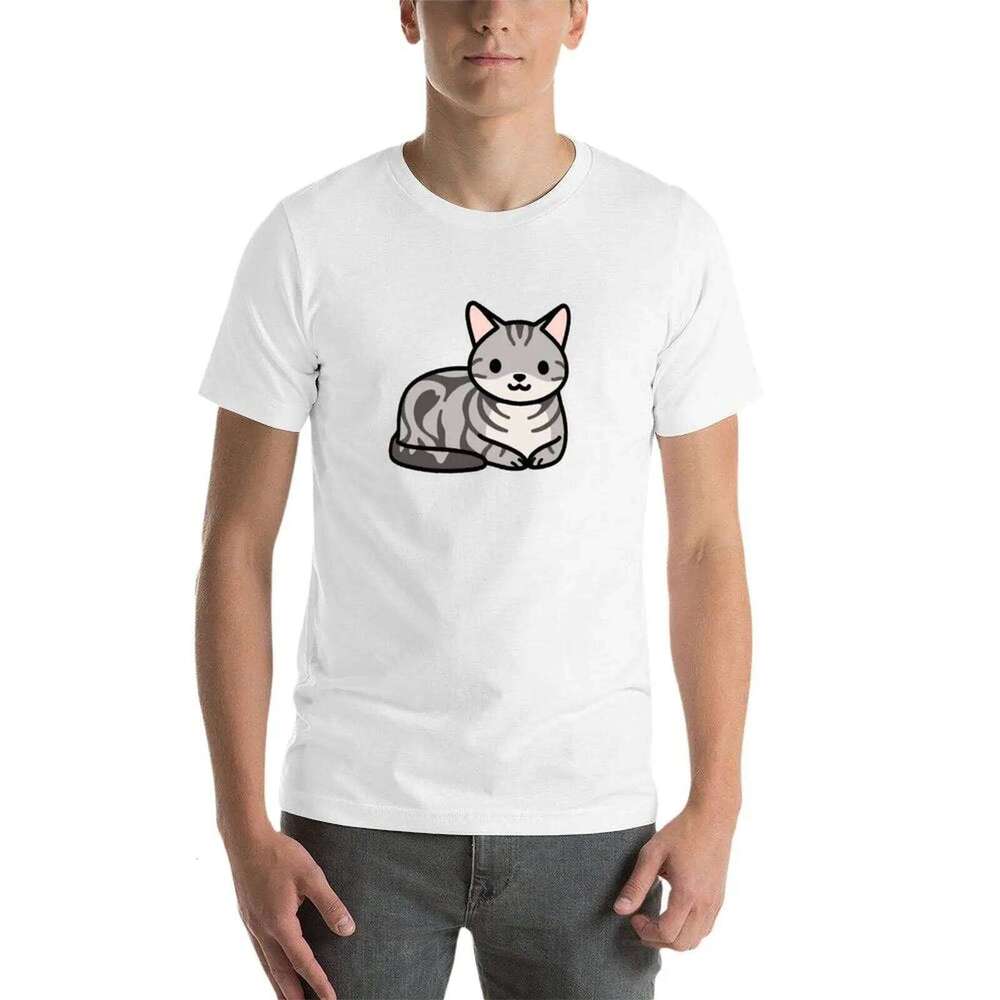 Cat graphic shirt Shorthair T-Shirt man American shirts t C260228 - view 4