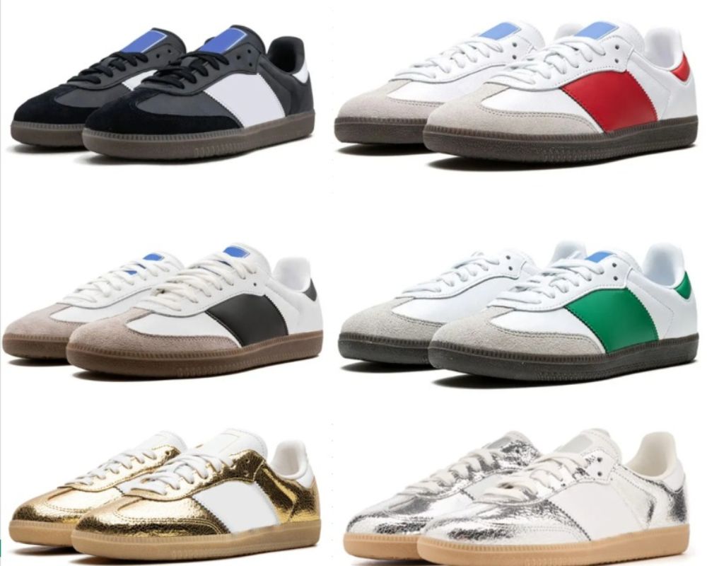 Casual Shoes Leopard Designer Sneakers OG Men Women Black White Gum Sky Blue Beige Dark Green Scarlet Pink Navy Blue Trainers chaussure Classic Retro Shoes