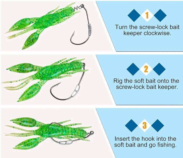 MrLurion 2g 2.5g 3g 5g 7g 9g Jigging head fishing with spin lock worm lure bait crank bass perch pike hook Z260228